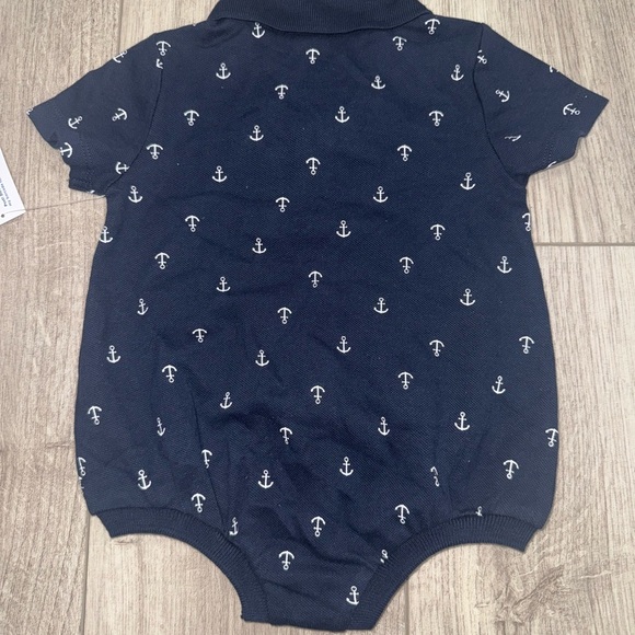 OLD NAVY Navy Anchor Print Kids One Piece Romper - Picture 4 of 4